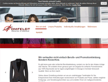 Tablet Screenshot of homfeldt-pw.de